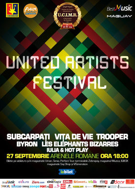 Vita de Vie, Trooper, Les Elephants Bizarres si altii canta pe 27 septembrie la Arenele Romane in cadrul United Artists Festival